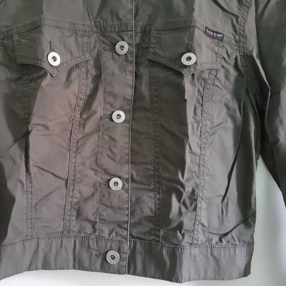 Guess Authentic Jeans Cropped Button Army Green U… - image 5